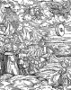 Откровение Иоанна Богослова. Гибель Вавилона. Ганс Бургкмайр для Martin Luther / Neues Testament. Издал Сильван Отмар, Аугсбург, 1523. Репринт 1930 г.