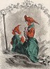 Спокойные Настурции, также называемые капуцинами. Les Fleurs Animées par J.-J Grandville. Париж, 1847