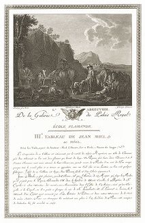 Водопой кисти Яна Миля. Лист из знаменитого издания Galérie du Palais Royal..., Париж, 1808