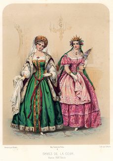 Придворные дамы. Россия, XIX век