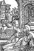 Явление Вольфгангу Святого Отомара. Из "Жития Святого Вольфганга" (Das Leben S. Wolfgangs) неизвестного немецкого мастера. Издал Johann Weyssenburger, Ландсхут, 1515