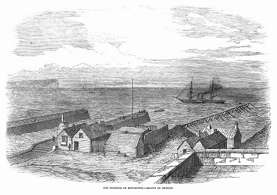 Гавань соединённого паромным сообщением с Францией английского портового города Нью--Хэвен, расположенного в графстве Суссекс (The Illustrated London News №307 от 11/03/1848 г.)