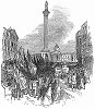 Демонстрация на Чаринг--Кросс в Лондоне в поддержку законов о мореплавании, принятых правительством Британской империи в 1848 г. (The Illustrated London News №302 от 12/02/1848 г.)