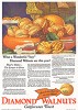 Орехи, как бриллианты. Популярные продукты в неожиданном формате.  Американская реклама 1920-х годов. 