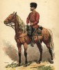 Унтер-офицер русских гвардейских гусар (из альбома литографий Armée française et armée russe, изданного в Париже в 1888 году)
