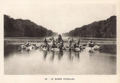 Версаль. Фонтан "Аполлон". Фототипия из альбома Le Chateau de Versailles et les Trianons. Париж, 1900-е гг.