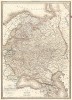 Карта европейской части Российской империи в 1842 году. Atlas universel de geographie ancienne et moderne..., л.1. Париж, 1842