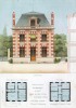 Эскиз загородного дома в классическом стиле с навесами на окнах (из популярного у парижских архитекторов 1880-х Nouvelles maisons de campagne...)