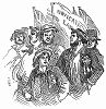 Демонстрация на Чаринг--Кросс -- перекрестке между Трафальгарской площадью и улицей Уайтхолл в Лондоне в поддержку законов о мореплавании, принятых правительством Британской империи в 1848 году (The Illustrated London News №302 от 12/02/1848 г.)