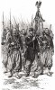 Торжественный марш зуавов, возвращающихся из Италии в 1859 году (из Types et uniformes. L'armée françáise par Éduard Detaille. Париж. 1889 год)