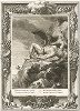 Орёл, клюющий печень Прометея (лист известной работы "Храм муз", изданной в Амстердаме в 1733 году). 