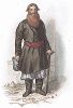 Русский крестьянин (проживающий на границе с Бессарабией). Лист из серии Musée Cosmopolite; Musée de Costumes, Париж, 1850-63