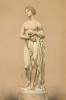 Статуя Венеры с причёской, покрытой позолотой, с яблоком «прекраснейшей» в руках. Скульптура Джона Гибсона (1790-1866) - ученика Антонио Кановы. Каталог Всемирной выставки в Лондоне 1862 года, т.2, л.101. 