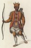 Охотник тунгус (эвенк) (лист 46 иллюстраций к известной работе Эдварда Хардинга "Костюм Российской империи", изданной в Лондоне в 1803 году)