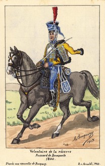 1800 г. Французский гусар-доброволец из резерва генерала Бонапарта. Коллекция Роберта фон Арнольди. Германия, 1911-28
