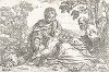 Отдых на пути в Египет. Офорт Симоне Кантарини с собственного живописного полотна, ок. 1640 года. 