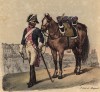 Кавалерист конституционной гвардии короля Франции Людовика XVI (существовала в 1791-92 гг.)