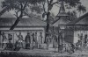 Религиозный праздник на индонезийском острове Буру (лист 58 второго тома работы профессора Шинца Naturgeschichte und Abbildungen der Menschen und Säugethiere..., вышедшей в Цюрихе в 1840 году)