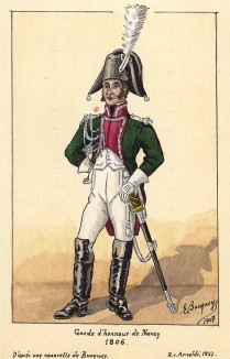 1806 г. Офицер национальной гвардии города Нанси. Коллекция Роберта фон Арнольди. Германия, 1911-29