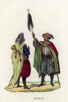 Спаги (иллюстрация к L'Africa francese... - хронике французских колониальных захватов в Северной Африке, изданной во Флоренции в 1846 году)