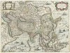 Карта Азии, включающая Корею и Японию. Asia recens summa cura delineata. Составил Хенрикус Хондиус. Амстердам, 1631