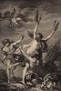 Нимфа Дафна, преследуемая богом солнца Аполлоном, превращается в лавровое деревце (гравюра из первого тома знаменитой поэмы "Метаморфозы" древнеримского поэта Публия Овидия Назона. Париж, 1767 год)