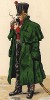 1810 г. Курящий канонир конной артиллерии королевства Саксония в зимней форме одежды. Коллекция Роберта фон Арнольди. Германия, 1911-29