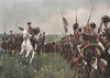 Генерал-лейтенант Блюхер приветствует прусскую пехоту перед сражением при Кацбахе 26 августа 1813 г. Илл. Карл Рёхлинг, Die Deutschen Befreiungskriege 1806-15. Берлин, 1901