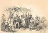 Революция 1848-49 гг в Австрийской империи. Веселье в лагере ховартских солдат. 