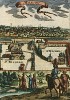 Москва. Moscou. Лист XXXI из Description de l'univers  Алена Малле. Париж, 1683 год