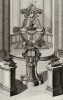 Купель в католической или протестантской церкви и постамент для дирижёра и хора. Johann Jacob Schueblers Beylag zur Ersten Ausgab seines vorhabenden Wercks. Нюрнберг, 1730