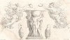 Детали античной вазы. Литографировал Филипп-Огюст Эннекен. Recueil d'esquisses et fragmens de compositions, tirés du portefeuille de Mr. Hennequin. Турне (Бельгия), 1825