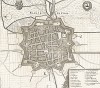 План укреплений города Франкенталь (Franckenthal). Из Theatrum Europeaum. Франкфурт-на-Майне, 1667