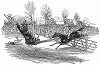Стипл-чейз -- скачки по пересечённой местости до заранее условленного пункта, проводимые в графстве Нортгемптоншир (The Illustrated London News №100 от 30/03/1844 г.)