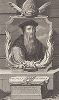 Томас Крамер (1489--1556) - один из отцов английской Реформации, архиепископ Кентерберийский, сожжённый на костре во время контрреформации Марии Тюдор (Кровавой). Лист из "Histoire d'Angleterre" Исаака де Ларрея, Роттердам, 1697-1713. 