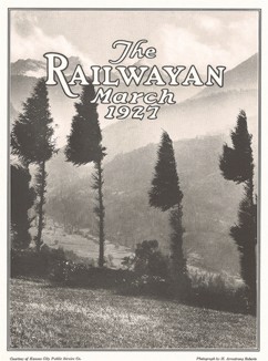 Обложка мартовского номера журнала The Railwayan, 1927 год. Фотография Армстронга Робертса. 