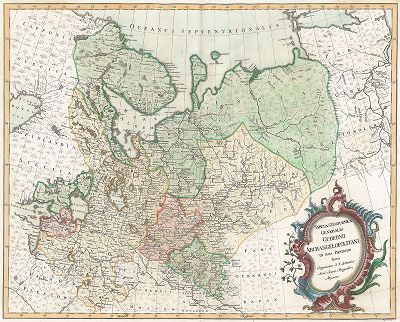 Генеральная карта географическая, представляющая Архангелогородскую Губернию, на свои провинции разделенную. 