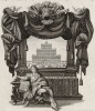 Иерусалимский храм во времена царя Соломона (из Biblisches Engel- und Kunstwerk -- шедевра германского барокко. Гравировал неподражаемый Иоганн Ульрих Краусс в Аугсбурге в 1700 году)