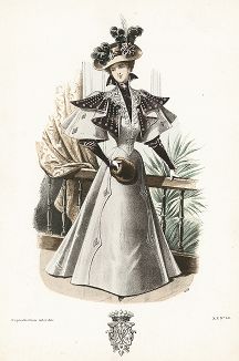 Французская мода из журнала La Mode de Style, выпуск № 48, 1895 год.