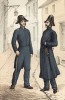 1830-е гг. Парижские "городовые" (sergents de ville - фр.). Ville de Paris. Histoire des gardiens de la paix. Париж, 1896