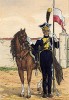 1811 г. Кавалерист 8-го полка французской легкой кавалерии. Коллекция Роберта фон Арнольди. Германия, 1911-29