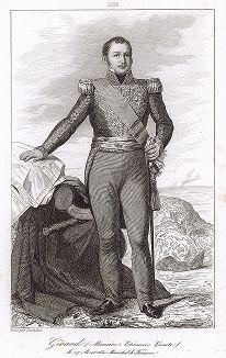 Этьенн-Морис Жерар (1773-1852), маршал Франции с 1830 года. Galerie des Marechaux de France par Ch. Gavard, Париж, 1839 год. 