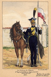 1811 г. Кавалерист 8-го полка французской легкой кавалерии. Коллекция Роберта фон Арнольди. Германия, 1911-29