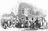 Житель Лондона мистер Эстли, совершивший подвиг, одновременно управляя 28 лошадьми, перегнавший их в Гринвич для цирка Эстли, в котором преобладали конные номера (The Illustrated London News №107 от 18/05/1844 г.)