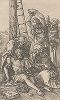Cерия "Страсти Христовы". Снятие с креста. Гравюра Альбрехта Дюрера, выполненная в 1507 году (Репринт 1928 года. Лейпциг)