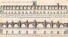 План реконструкции Лондонского моста, предложенный Шарлем Лабелем, швейцарским инженером-мостостроителем, в 1746 году. 