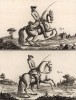 Выездка. Галоп и неверный галоп (Ивердонская энциклопедия. Том VII. Швейцария, 1778 год)