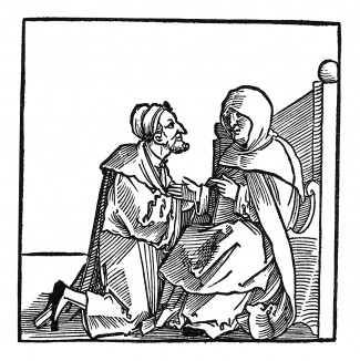 Исповедь. Зебальд Бехам для Johann Schwarzenberg / Beschworung der Schlange. Издал Hans Herrgott, Нюрнберг, 1525