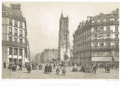 Башня Святого Якова (из работы Paris dans sa splendeur, изданной в Париже в 1860-е годы)