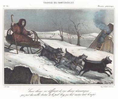 Камчадалы. La Russie pittoresque, sous de direction de M. Jean Czynski. Париж, 1857 год.